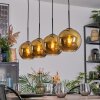 Koyoto Lámparas suspendidas, Luminarias esféricas, Lámparas colgantes dorado, 4 luces