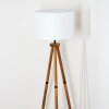 Soungou Lámpara de pie Madera oscura, Negro, 1 luz