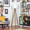 Soungou Lámpara de pie Madera oscura, Negro, 1 luz