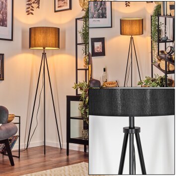 Soungou Lámpara de pie Negro, 1 luz