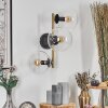 Gastor Luminarias esféricas, Apliques dorado, Negro, 3 luces