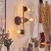 Gastor Luminarias esféricas, Apliques dorado, Negro, 3 luces