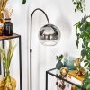 Koyoto Lámpara de pie Cromo, Negro, 1 luz