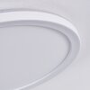 Qadir Plafon de exterior, Plafones LED Blanca, 1 luz