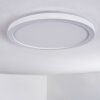 Qadir Plafon de exterior, Plafones LED Blanca, 1 luz