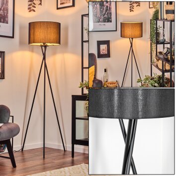 Soungou Lámpara de pie Negro, 1 luz