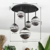 Chehalis Plafones, Luminarias esféricas Ahumado, 5 luces