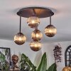 Chehalis Plafones, Luminarias esféricas Ahumado, 5 luces Chehalis Plafones, Luminarias esféricas Ahumado, 5 luces