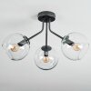Koyoto Plafones, Luminarias esféricas 42 cm Transparente, 3 luces