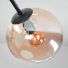 Gastor Plafones, Luminarias esféricas 42 cm Colores ámbar, Transparente, Ahumado, 3 luces