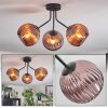 Koyoto Plafones, Luminarias esféricas Color cobre, 3 luces Koyoto Plafones, Luminarias esféricas Color cobre, 3 luces