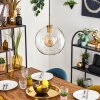 Koyoto Lámparas suspendidas, Luminarias esféricas, Lámparas colgantes dorado, Negro, 1 luz