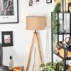 Soungou Lámpara de pie Crudo, Negro, 1 luz