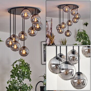 Gastor Plafones, Luminarias esféricas Ahumado, 9 luces