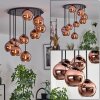 Koyoto Plafones, Luminarias esféricas Color cobre, 9 luces