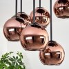Koyoto Plafones, Luminarias esféricas Color cobre, 9 luces