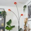 Nikkala Lámpara de pie Cromo, Negro, 3 luces