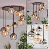 Gastor Plafones, Luminarias esféricas Colores ámbar, Transparente, Ahumado, 9 luces