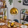 Koyoto Lámparas suspendidas, Luminarias esféricas, Lámparas colgantes dorado, Negro, 1 luz