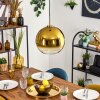 Koyoto Lámparas suspendidas, Luminarias esféricas, Lámparas colgantes dorado, Negro, 1 luz