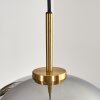 Koyoto Lámparas suspendidas, Luminarias esféricas, Lámparas colgantes dorado, Negro, 1 luz