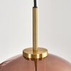 Koyoto Lámparas suspendidas, Luminarias esféricas, Lámparas colgantes dorado, Negro, 1 luz