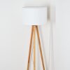 Soungou Lámpara de pie Crudo, Blanca, 1 luz