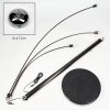 Nikkala Lámpara de pie Cromo, Negro, 3 luces