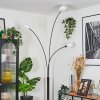 Nikkala Lámpara de pie Cromo, Negro, 3 luces