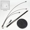Nikkala Lámpara de pie Cromo, Negro, 3 luces
