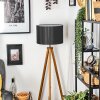 Soungou Lámpara de pie Crudo, Negro, 1 luz