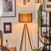 Soungou Lámpara de pie Crudo, Negro, 1 luz