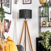 Soungou Lámpara de pie Crudo, Negro, 1 luz