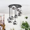 Koyoto Plafones, Luminarias esféricas Cromo, Ahumado, 9 luces