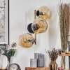 Gastor Luminarias esféricas, Apliques dorado, Negro, 3 luces