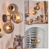 Koyoto Luminarias esféricas, Apliques dorado, Negro, 3 luces
