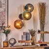 Koyoto Luminarias esféricas, Apliques dorado, Negro, 3 luces