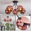 Koyoto Plafones, Luminarias esféricas 52 cm Color cobre, 5 luces