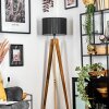 Soungou Lámpara de pie Crudo, Negro, 1 luz