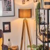Soungou Lámpara de pie Crudo, Negro, 1 luz