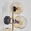 Gastor Luminarias esféricas, Apliques dorado, Negro, 3 luces