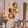 Ripoll Luminarias esféricas, Apliques dorado, Negro, 3 luces