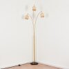 Sabadim Lámpara de pie Latón, Negro, 3 luces