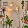 Cavaca Lámpara de pie Latón, Negro, 3 luces