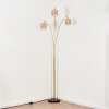 Bongal Lámpara de pie Latón, Negro, 3 luces