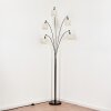 Bassagoda Lámpara de pie Cromo, Negro, 5 luces