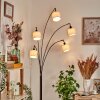 Bassagoda Lámpara de pie Cromo, Negro, 5 luces