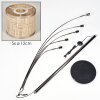Sabadim Lámpara de pie Cromo, Negro, 5 luces