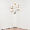 Sabadim Lámpara de pie Cromo, Negro, 5 luces