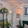 Nikkala Lámpara de pie Cromo, Blanca, 5 luces